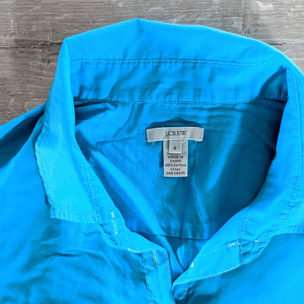 J. Crew Ink Dip Popover Button Down - image 4